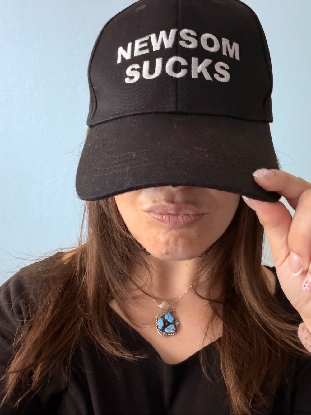 Newsom Sucks black hat